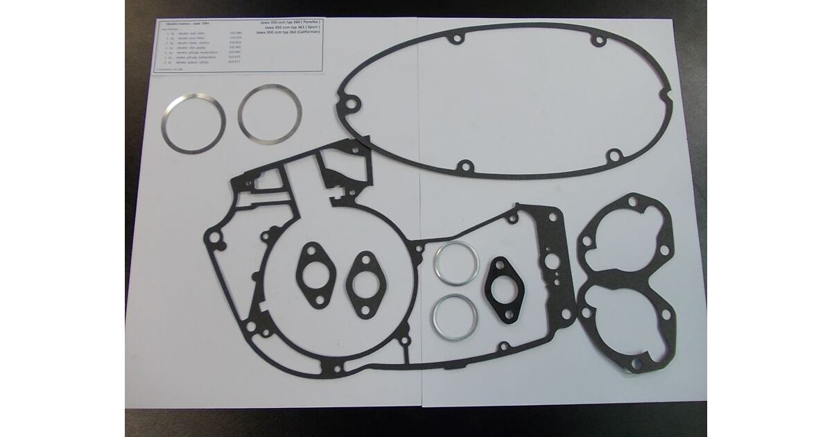 Complete Engine Gasket Set Jawa 350/360