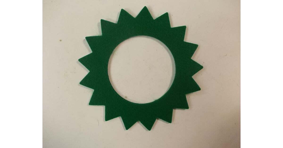 Green Tank Felt Seal Star Shape