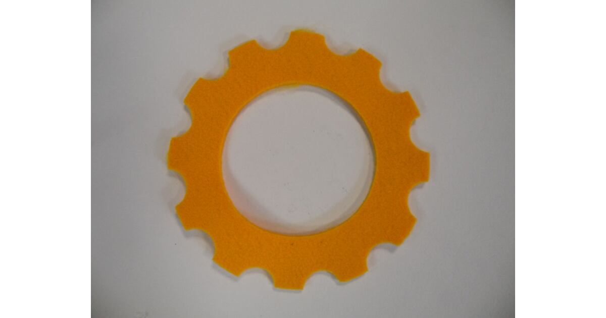 Yellow Tank Felt Seal Half-Round Edge