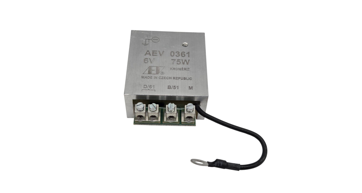 Electronic Regulator Relay AEV 0361 6V 75W, negative ground