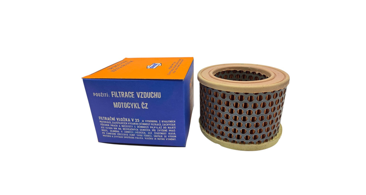 Original Air Filter CZ 125-350, blanked off, in box, Mototechna