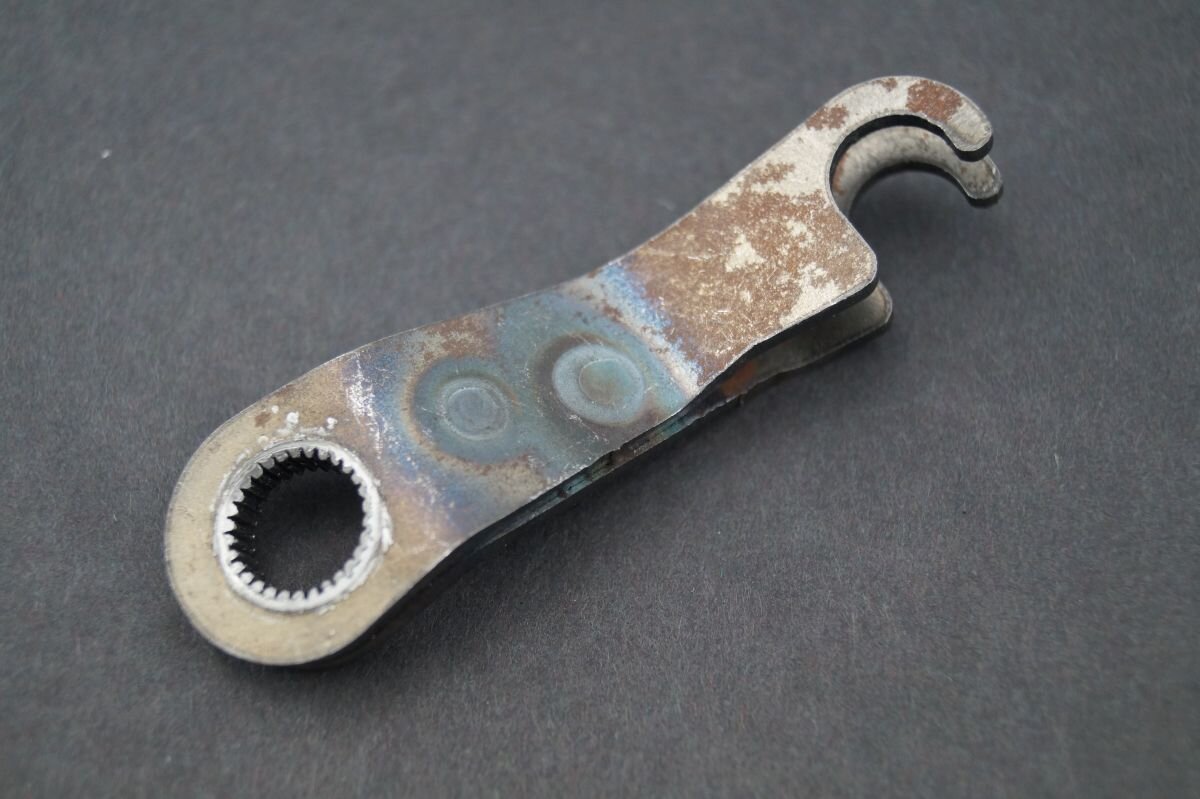 Front Brake Arm Jawa Pérák, Untreated Surface