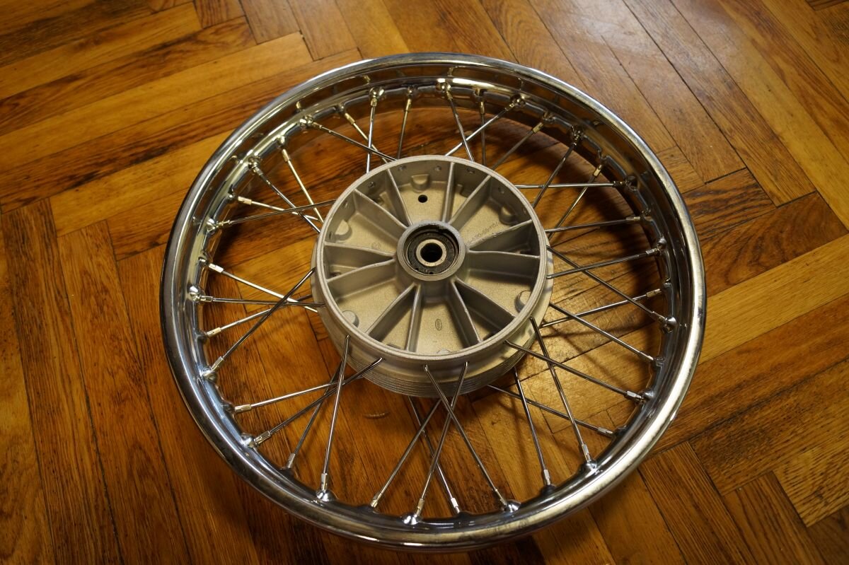 Rebuilt Wheel Jawa Panelka Chrome Inner Brake