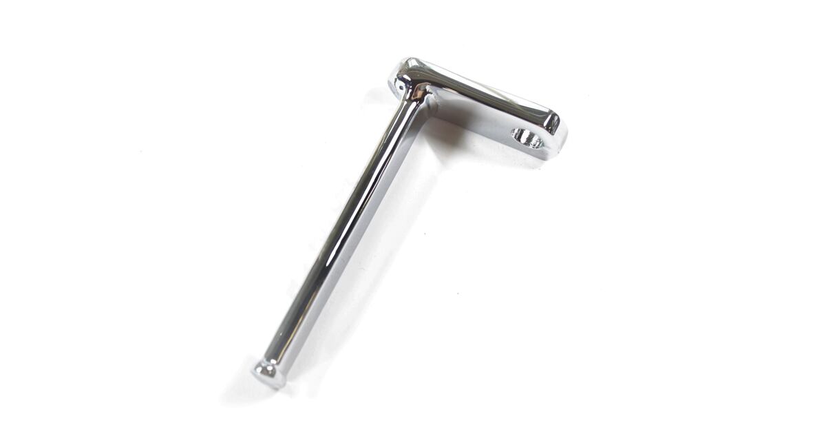 Footpeg Pin with Bracket Chrome Slovak Made