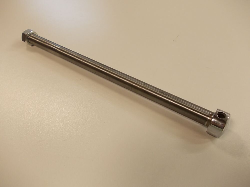 Rear Wheel Axle Jawa Pérák Chrome, Ground