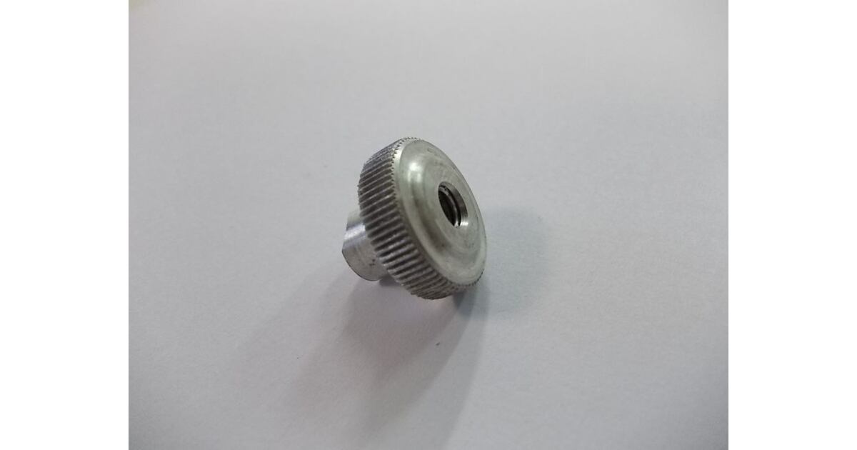 Knurled Aluminum Brake Cable Nut M6