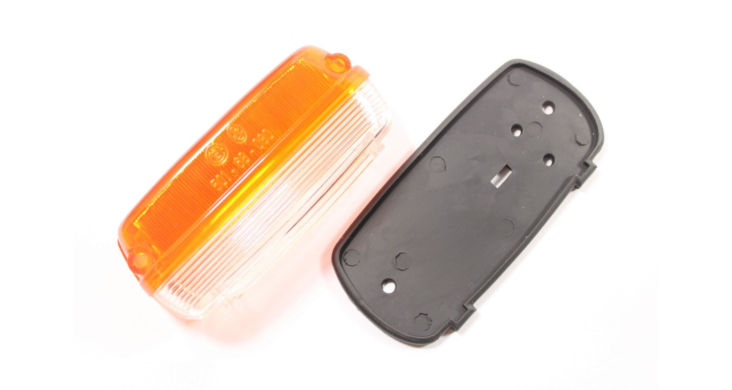 Rear Light Cover with Rubber Grommet ČZ White-Orange