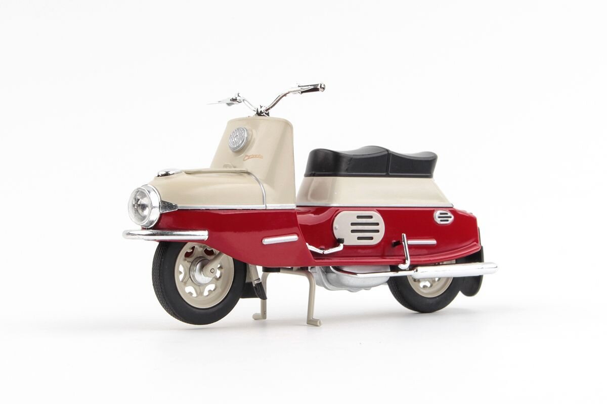 Model motorcycle Scooter ČZ 175/501 dark red/light grey