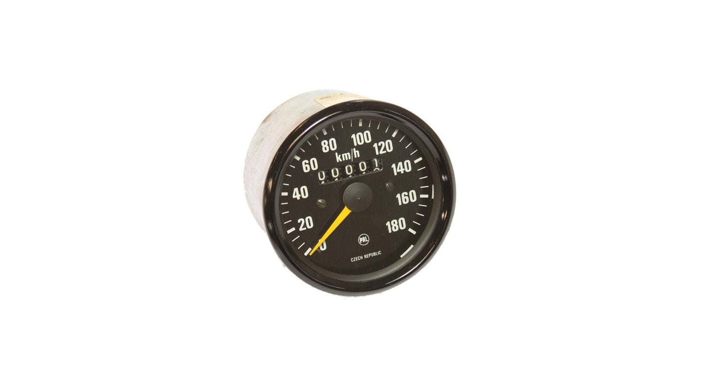 Refurbished speedometer Jawa 350 black bezel, yellow needle