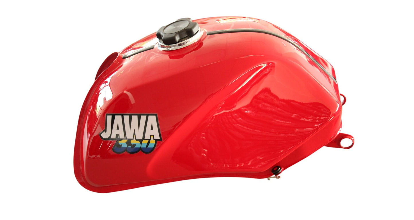 Fuel Tank Jawa 350/640 red, with petcock and cap