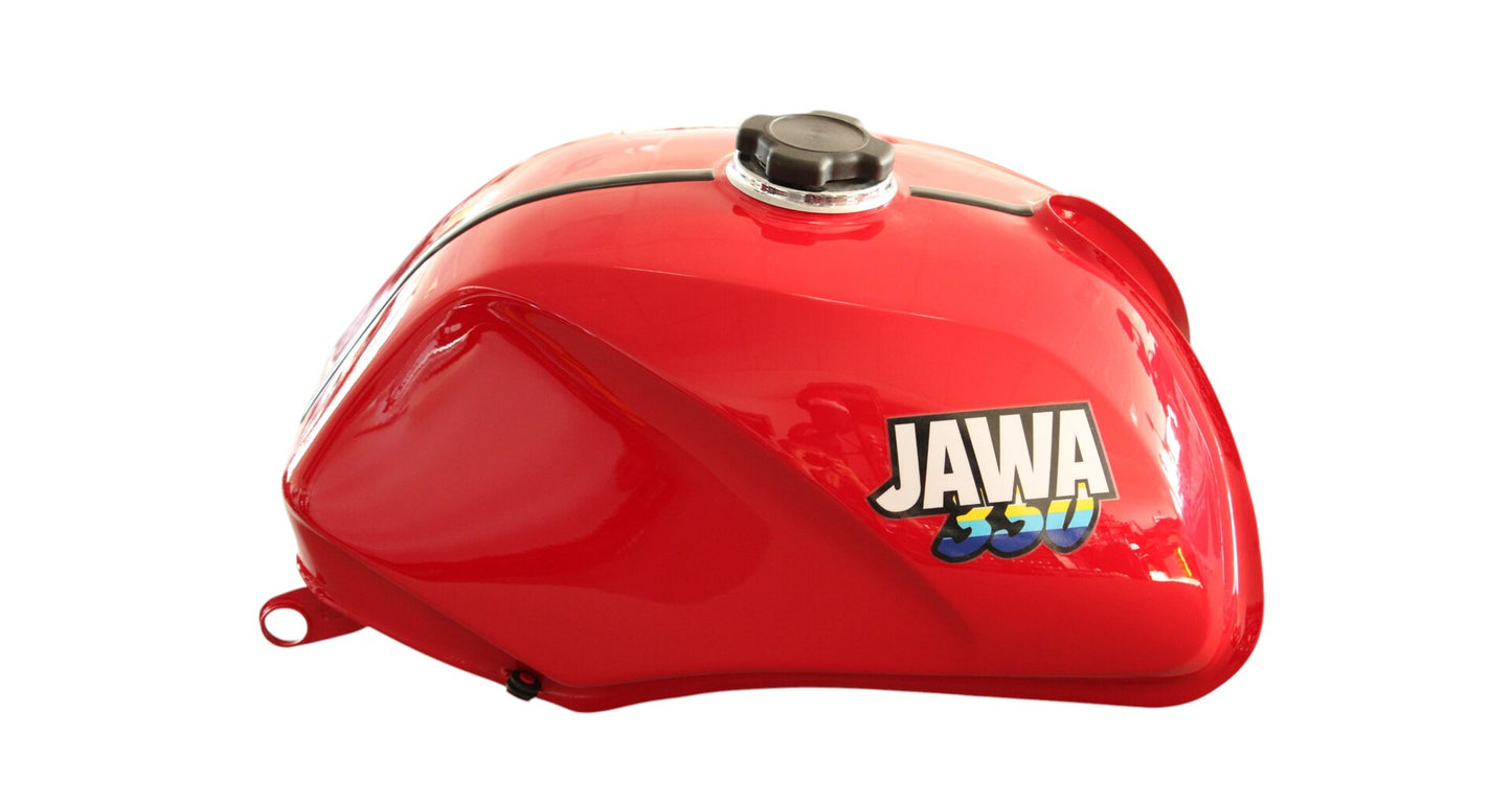 Fuel Tank Jawa 350/640 red, with petcock and cap