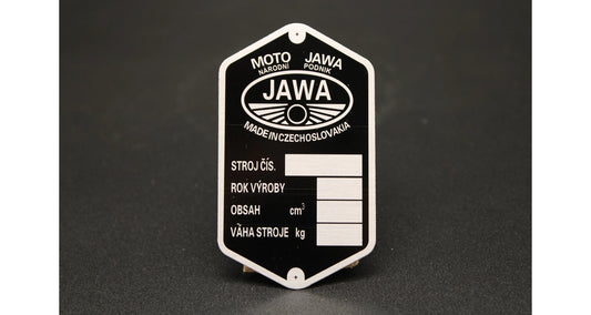 Production plate Jawa Perak, communist type, blank, 4 lines