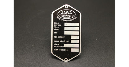 Production Plate Blank Jawa Panelka Printed Style
