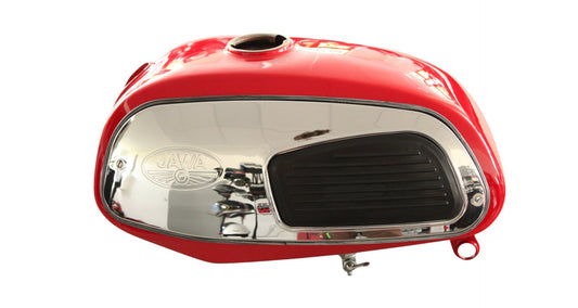 Fuel Tank Jawa 350/640 Retro red, including side panels