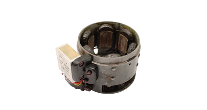 Rebuilt stator, older design, Jawa swinging-arm with AEV relay 45W ground plus