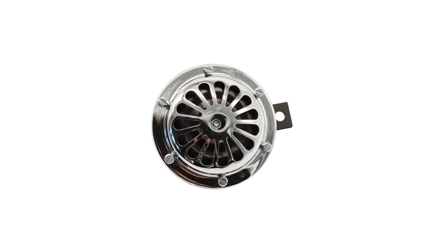 Horn Jawa Perak, black with chrome grille, 6V daisy