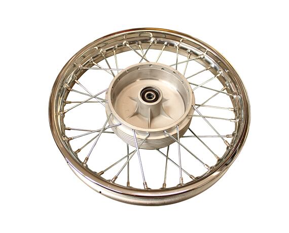 Refurbished JAWA Panel Wheel Zinc Spokes