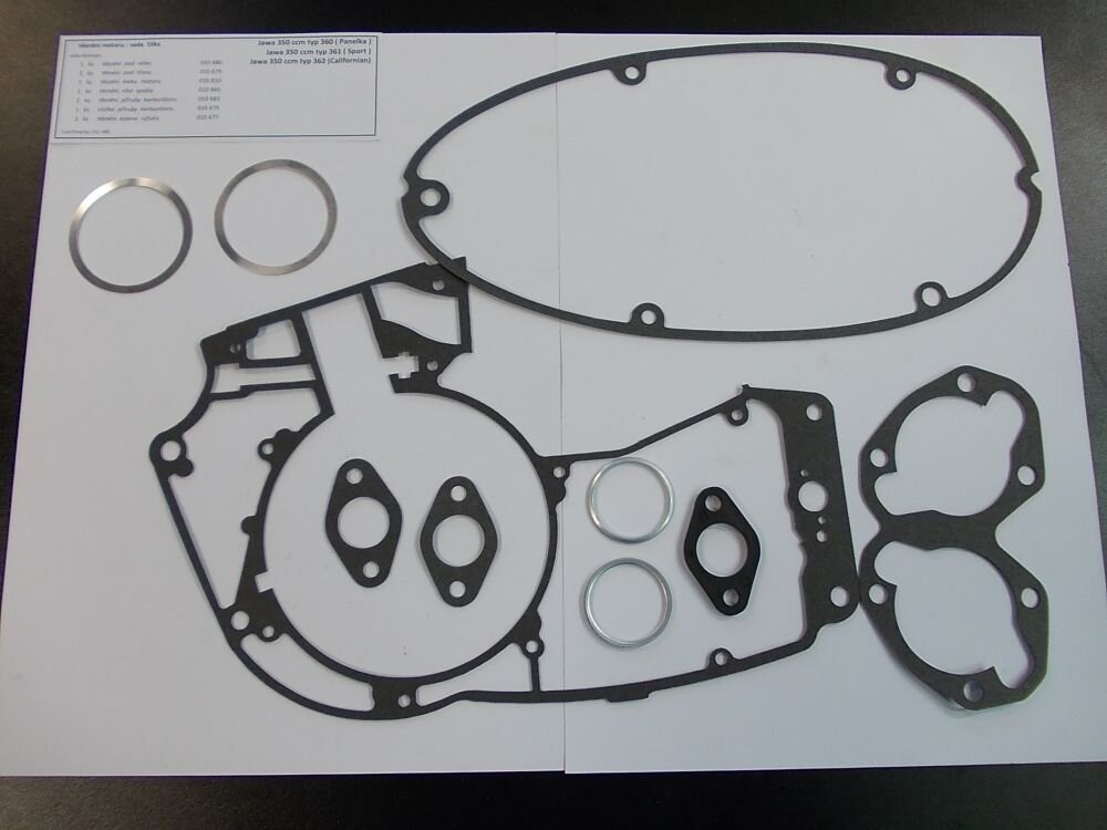 Complete Engine Gasket Set Jawa 350/360