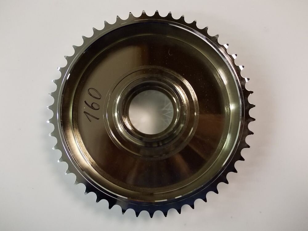 Sprocket Jawa Pérák 160mm 47t, chrome
