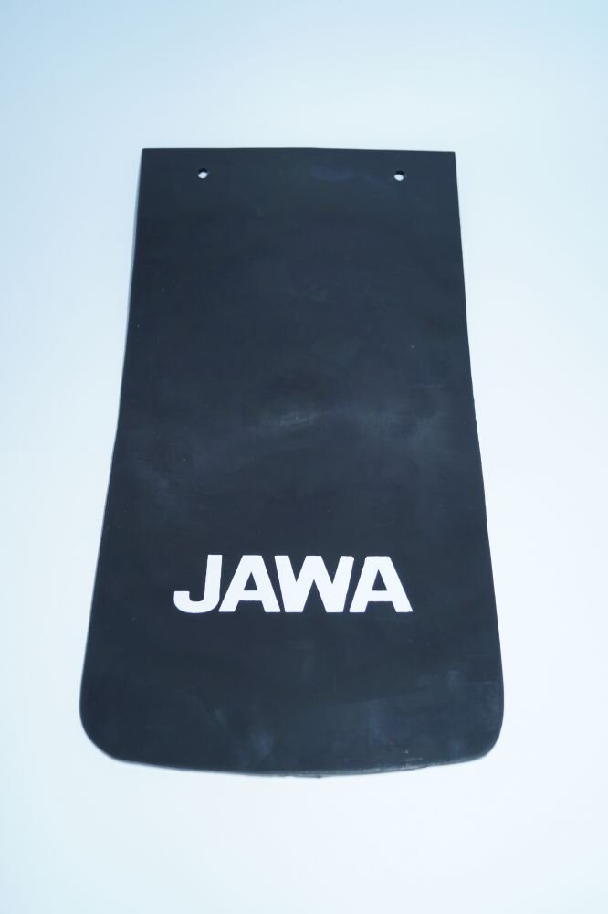 Long rubber mudflap with JAWA logo