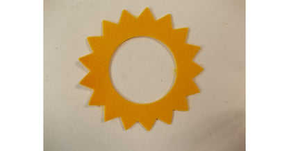 Yellow Tank Felt Seal Star Shape
