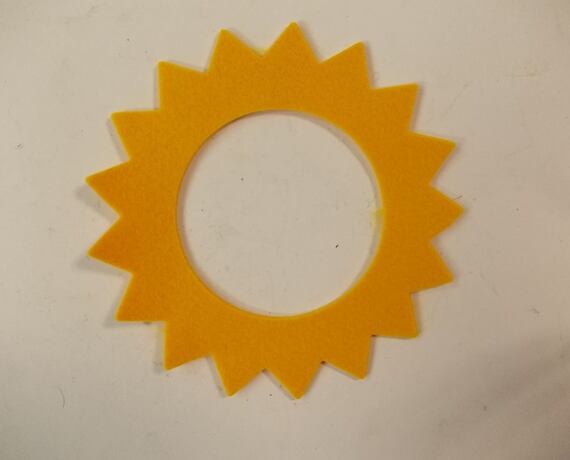 Yellow Tank Felt Seal Star Shape
