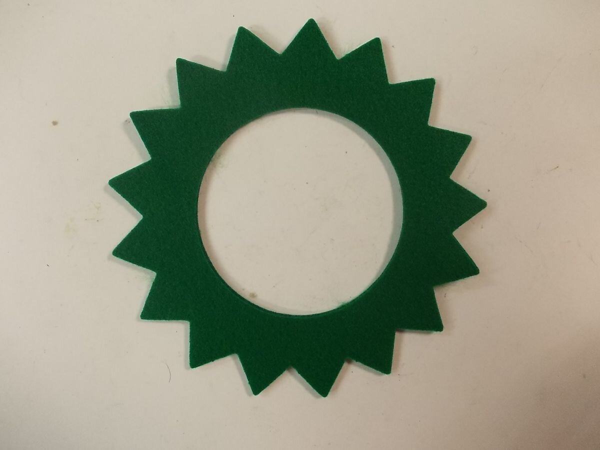 Green Tank Felt Seal Star Shape