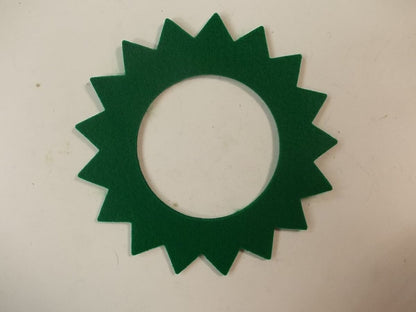 Green Tank Felt Seal Star Shape