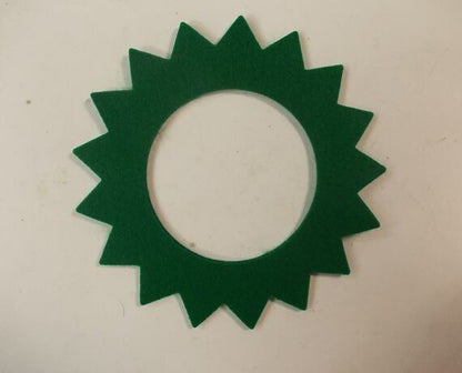 Green Tank Felt Seal Star Shape
