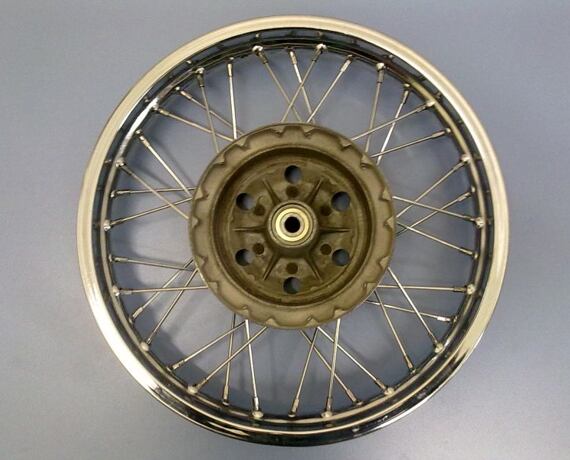 Rebuilt Front Wheel Jawa 250/350 Chrome Spokes