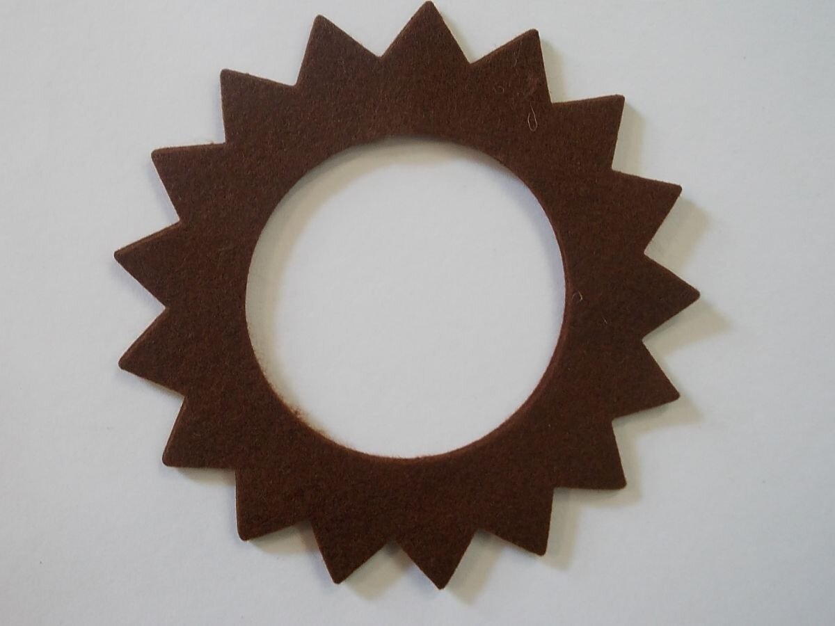 Brown Tank Felt Seal Star Shape
