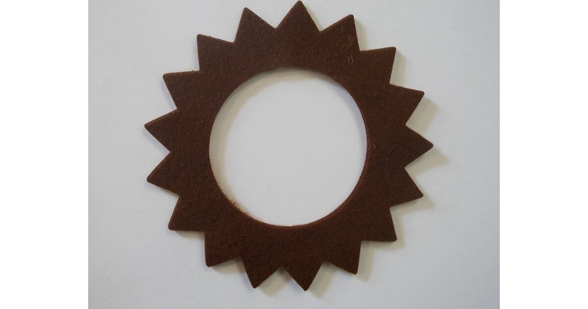 Brown Tank Felt Seal Star Shape