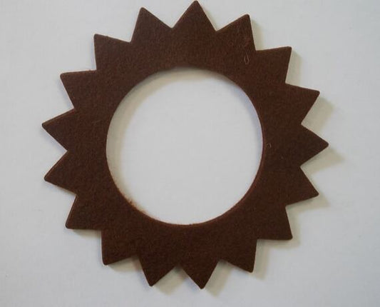 Brown Tank Felt Seal Star Shape