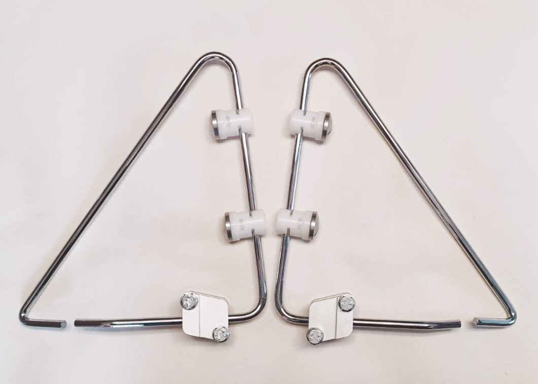 Windshield mounting brackets - ČZ 502 De Luxe Scooter - newer type, panel handlebars