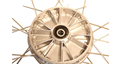 Refurbished wheel Jawa 18" rim 2.15 stainless spokes, chemically polished