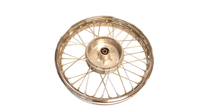 Refurbished wheel Jawa 18" rim 2.15 stainless spokes, chemically polished