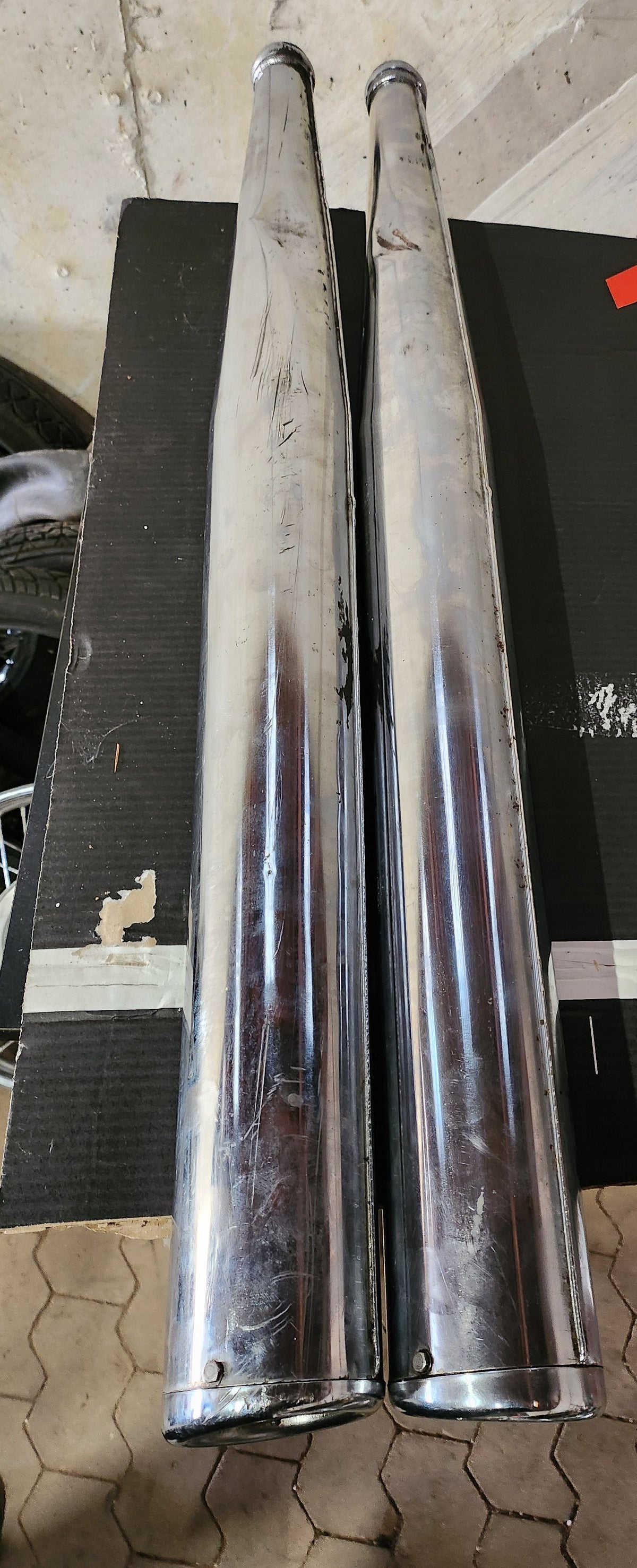 Jawa 638/639/640 exhaust pipe set used