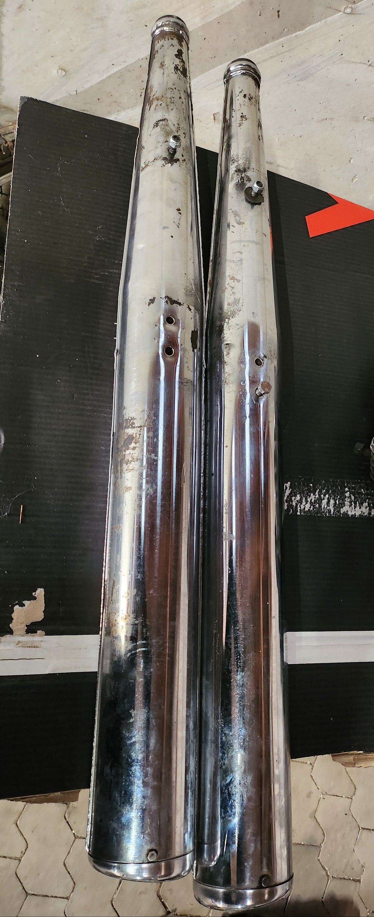 Jawa 638/639/640 exhaust pipe set used