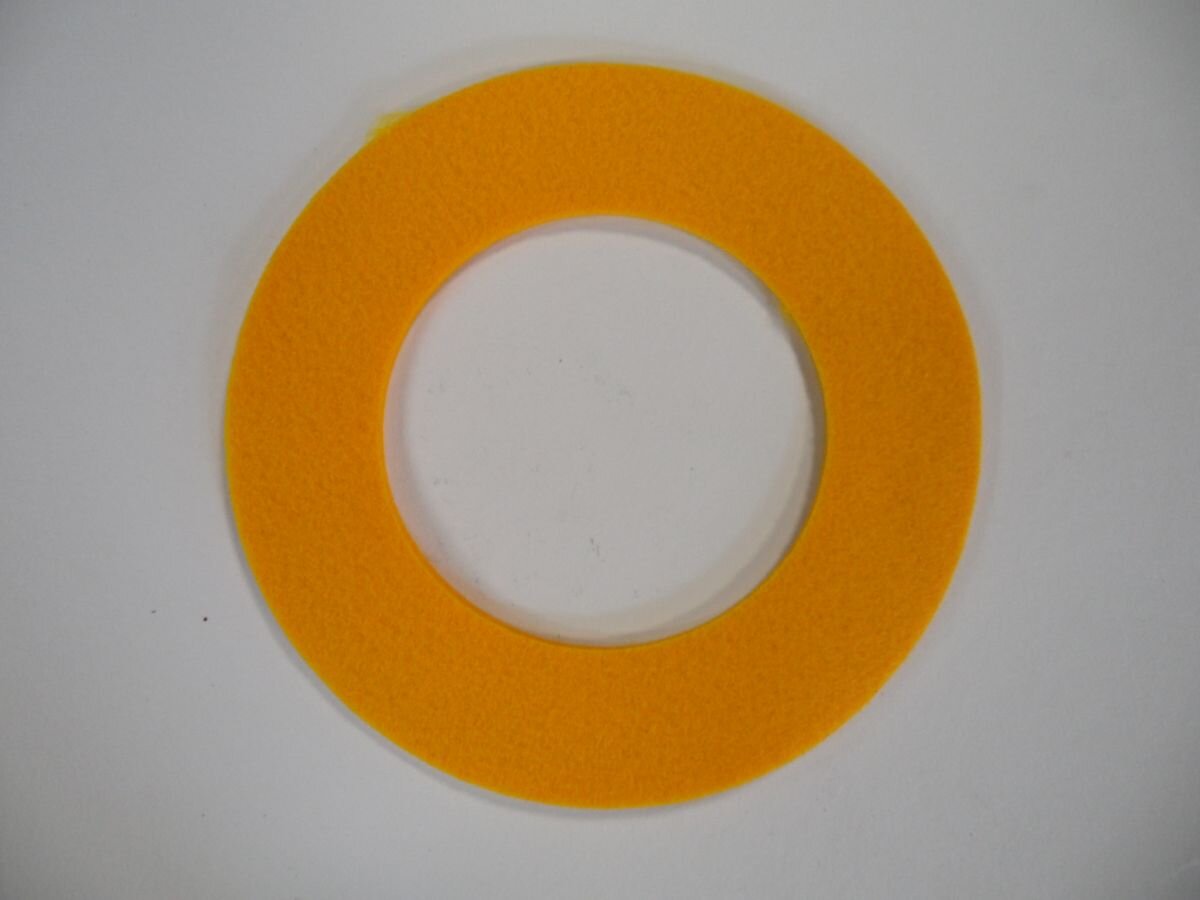 Yellow Round Edge Tank Felt Seal