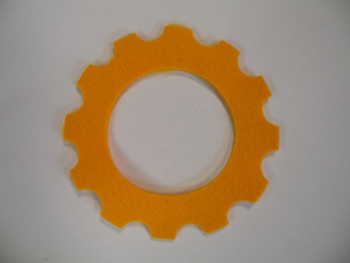 Yellow Tank Felt Seal Half-Round Edge