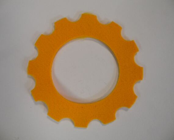 Yellow Tank Felt Seal Half-Round Edge