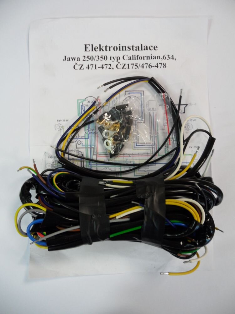 Wiring harness Jawa 250/350 Californian, 634, ČZ