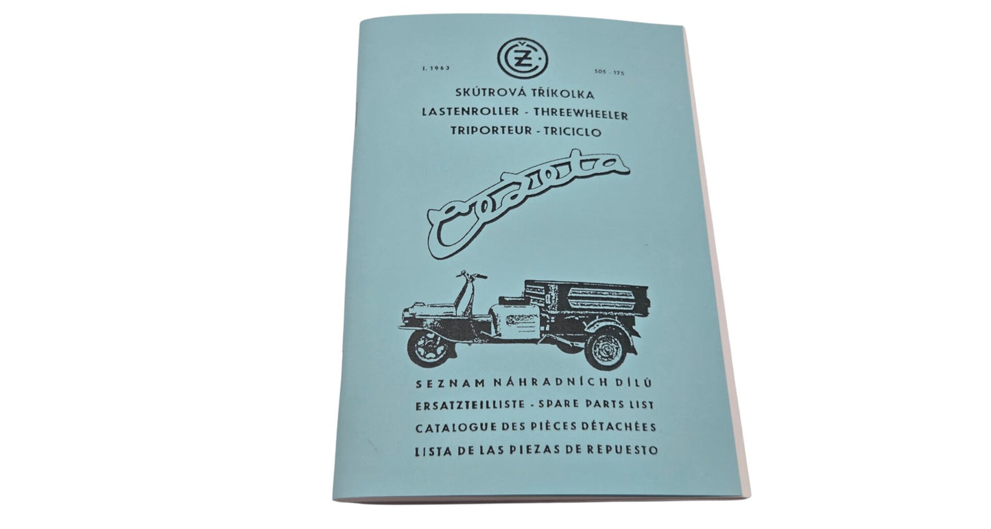 Spare parts catalog ČZ 175 type 505 rikša