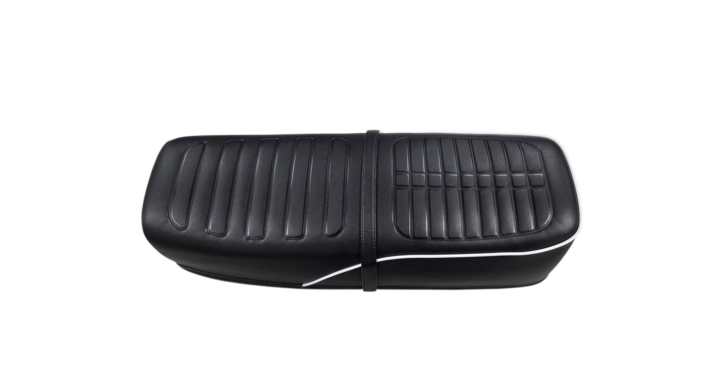 Seat Jawa 350 type 634 (hemp-style) Czech-made with embossing