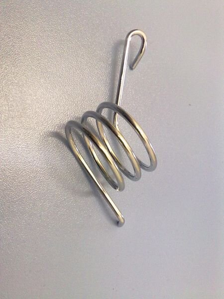 Rear brake spring Pérák, chrome-plated