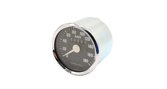 Refurbished speedometer Jawa 350 chrome bezel, white needle