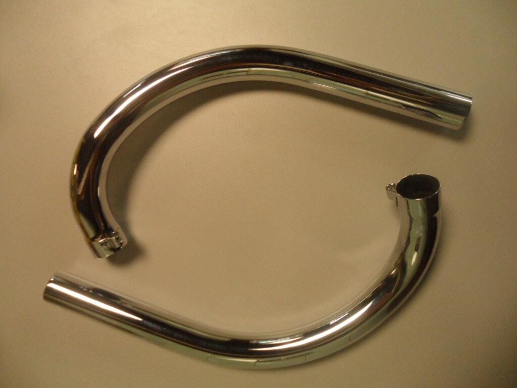 Exhaust elbows Jawa Californian, bolt-on type