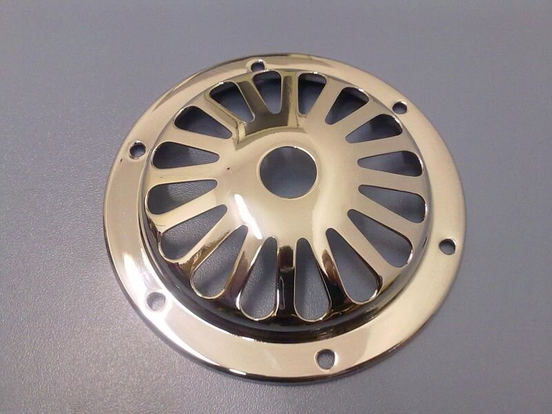 Horn grille Perak, chrome - daisy