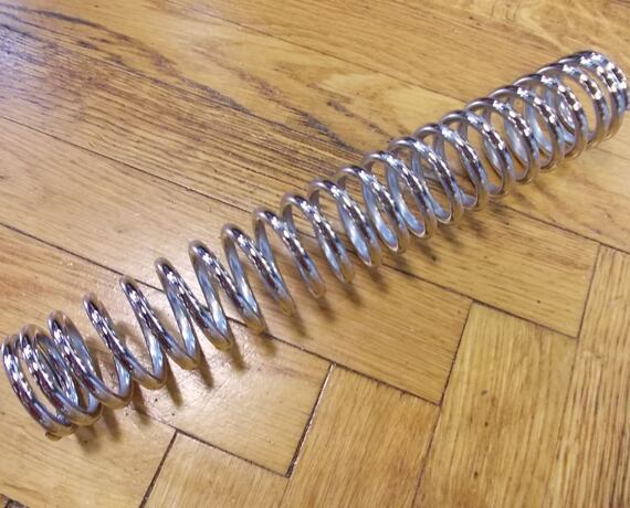 Front Fork Spring 280mm Chrome JAWA
