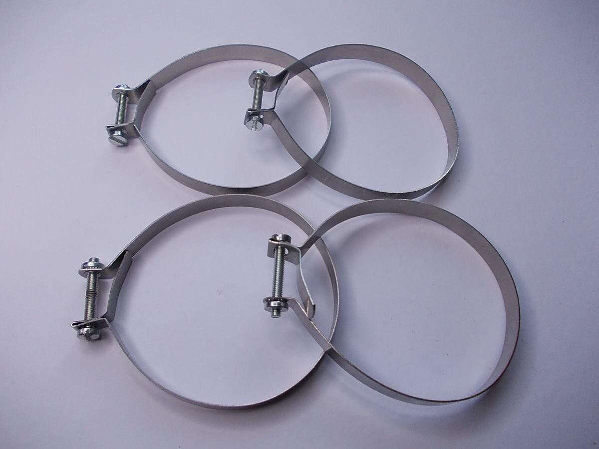 Front Fork Gaiter Clamps Jawa 350/634, Screw-On